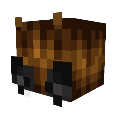 GeraRUS Minecraft avatar head, 3D render