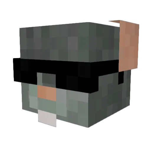 GeraldGJohnson Minecraft avatar head, 3D render