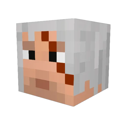 GeraldVP Minecraft avatar head, 3D render