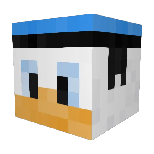 Gerald_F Minecraft avatar head, 3D render