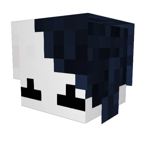 Geraldimous Minecraft avatar head, 3D render