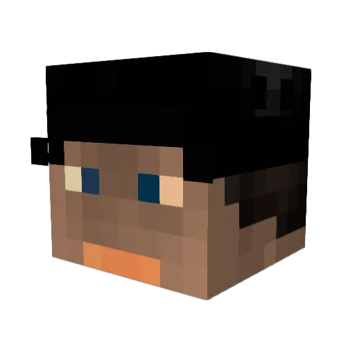 GerallRath Minecraft avatar head, 3D render