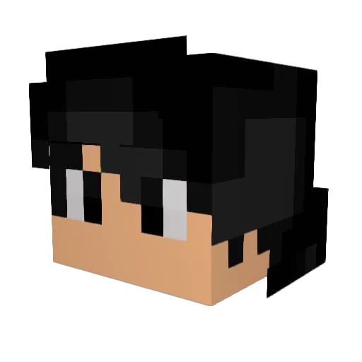 GerarDonas Minecraft avatar head, 3D render