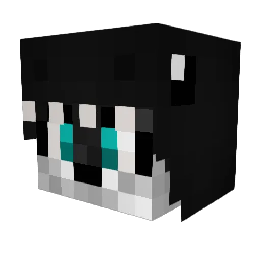 GerardClient Minecraft avatar head, 3D render