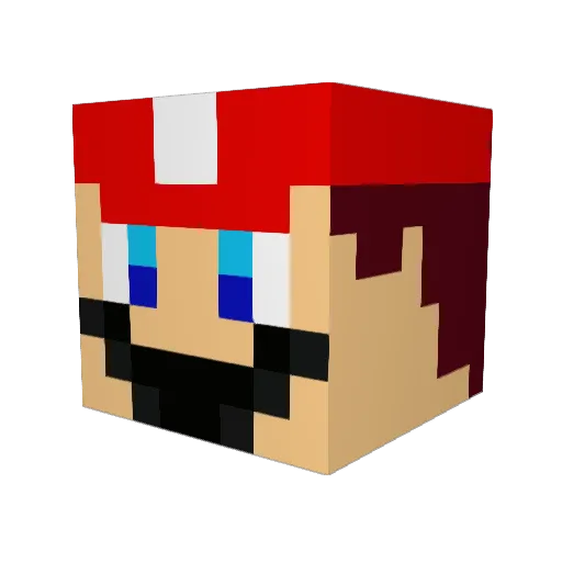 GerardMansoif38 Minecraft avatar head, 3D render