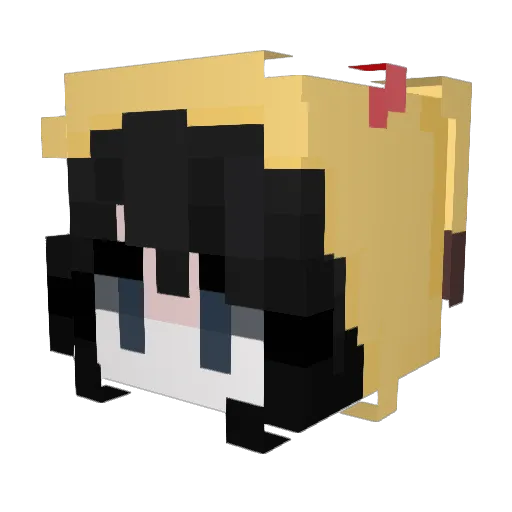 GerardWayLover69 Minecraft avatar head, 3D render