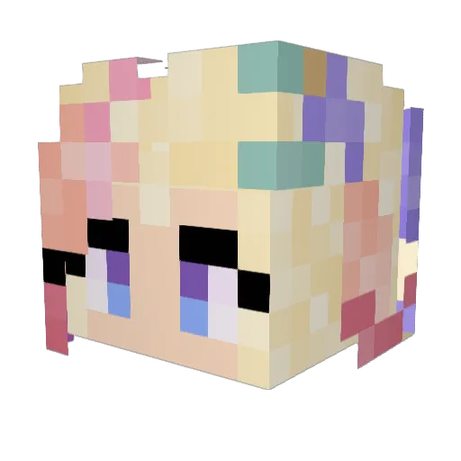 Gerardito18 Minecraft avatar head, 3D render