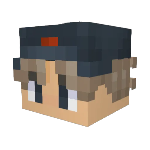 GerardoSandoval Minecraft avatar head, 3D render