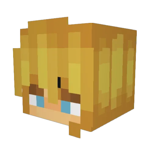 GerbilTheSilly Minecraft avatar head, 3D render