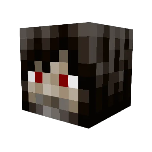 Gerbilios Minecraft avatar head, 3D render