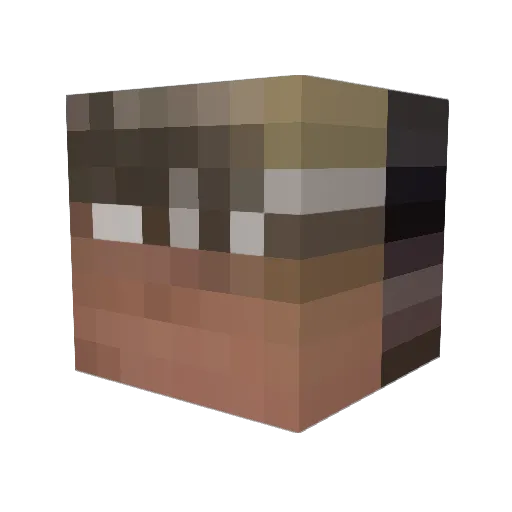 Gerbor14 Minecraft avatar head, 3D render