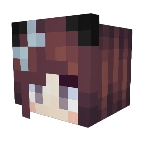 GerdaRAK Minecraft avatar head, 3D render