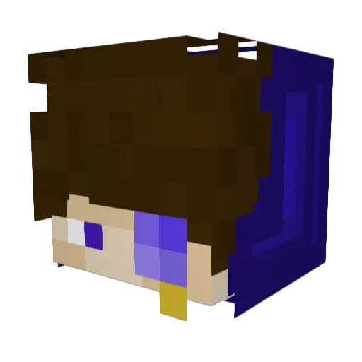 Gerdius Minecraft avatar head, 3D render