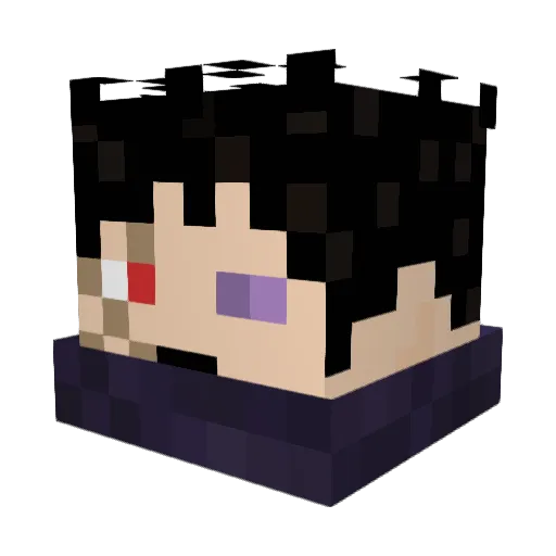 Gere79 Minecraft avatar head, 3D render