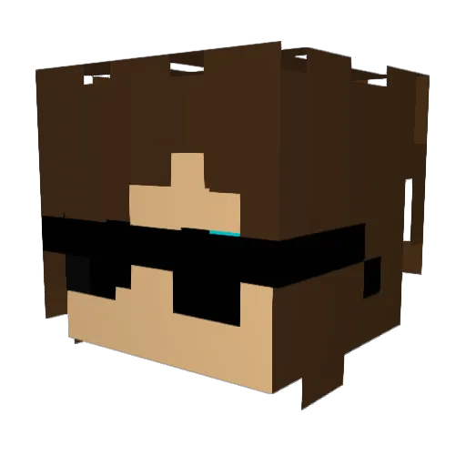 Gereben02 Minecraft avatar head, 3D render