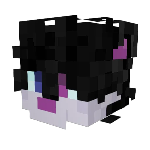 GerelTV Minecraft avatar head, 3D render