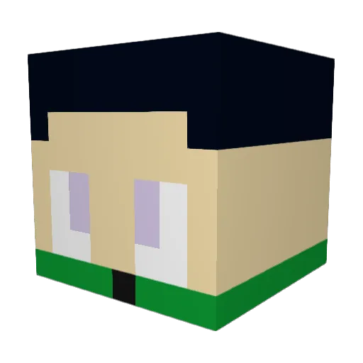 Gergo7_ Minecraft avatar head, 3D render