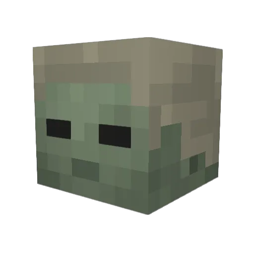 Gerhyrn Minecraft avatar head, 3D render