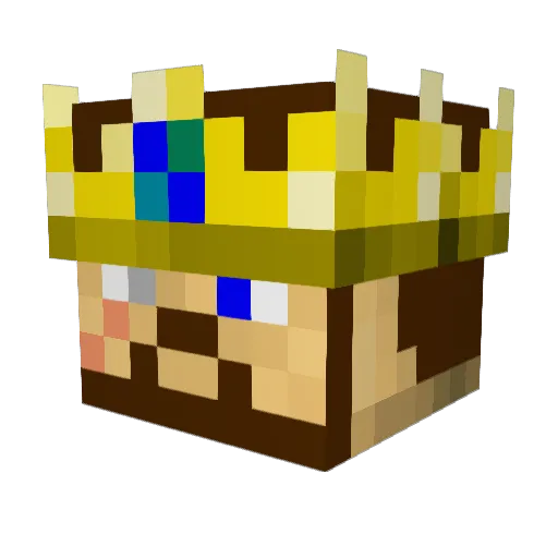 Gerich Minecraft avatar head, 3D render