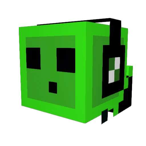 Gerig200 Minecraft avatar head, 3D render