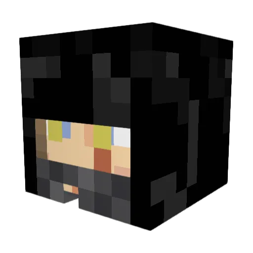 Gerik7 Minecraft avatar head, 3D render