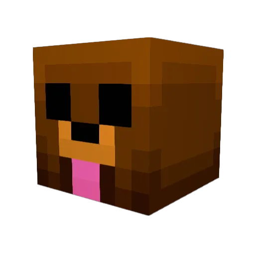 Gerikemo Minecraft avatar head, 3D render
