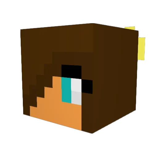 Gerion007 Minecraft avatar head, 3D render