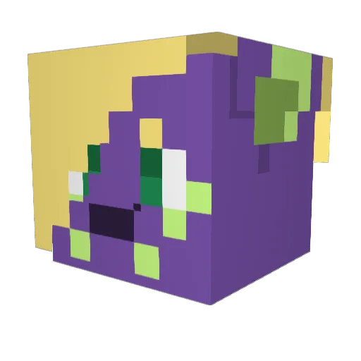 GerisonYT03 Minecraft avatar head, 3D render