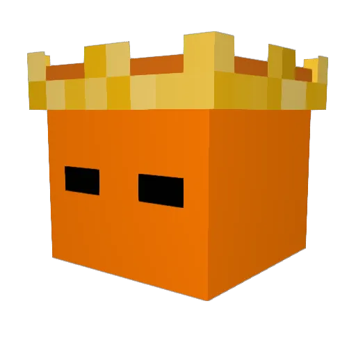 GerixYT Minecraft avatar head, 3D render