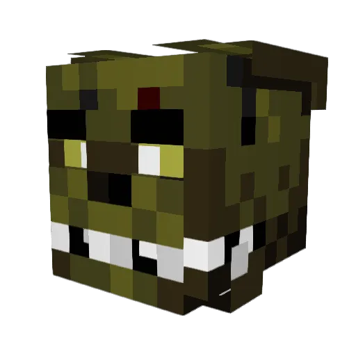 Germain159 Minecraft avatar head, 3D render