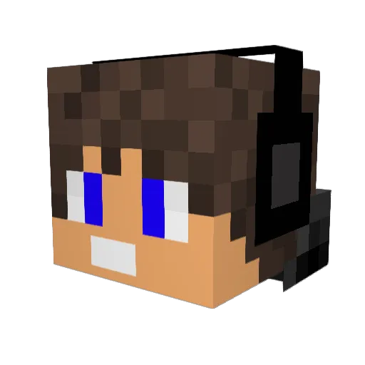 German2Max Minecraft avatar head, 3D render