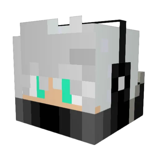 GermanGhost99 Minecraft avatar head, 3D render