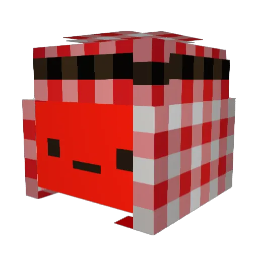 GermanPit Minecraft avatar head, 3D render