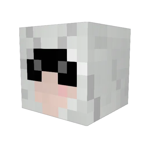 GermanPotato95 Minecraft avatar head, 3D render