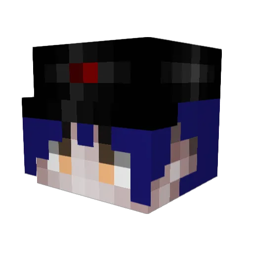 GermanSaherXD Minecraft avatar head, 3D render
