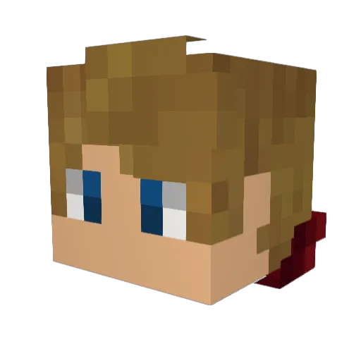 GermanShepard1 Minecraft avatar head, 3D render