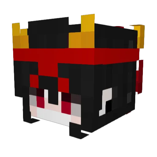 GermanTryhard Minecraft avatar head, 3D render