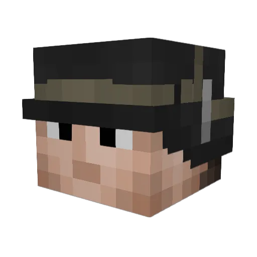 German_Tiger Minecraft avatar head, 3D render