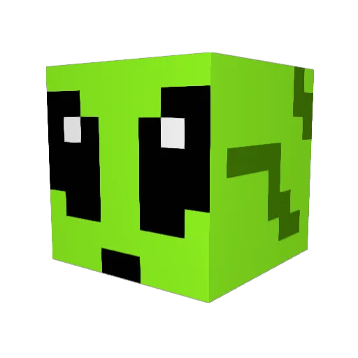 Germancraft3r Minecraft avatar head, 3D render
