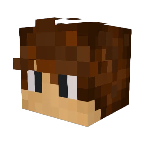 Germane_1 Minecraft avatar head, 3D render