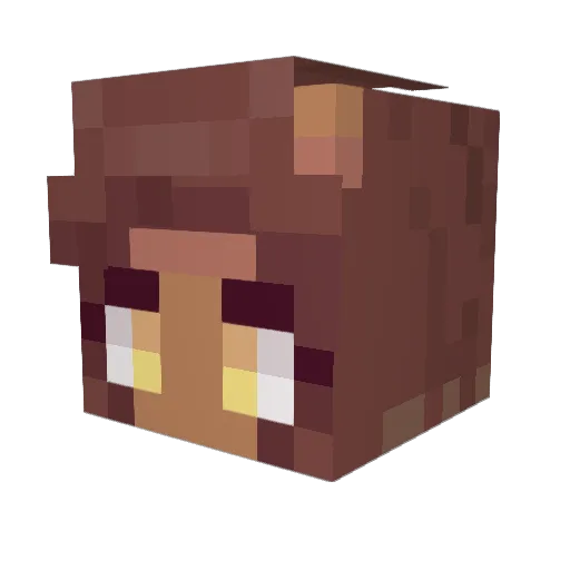 Germanhcc Minecraft avatar head, 3D render