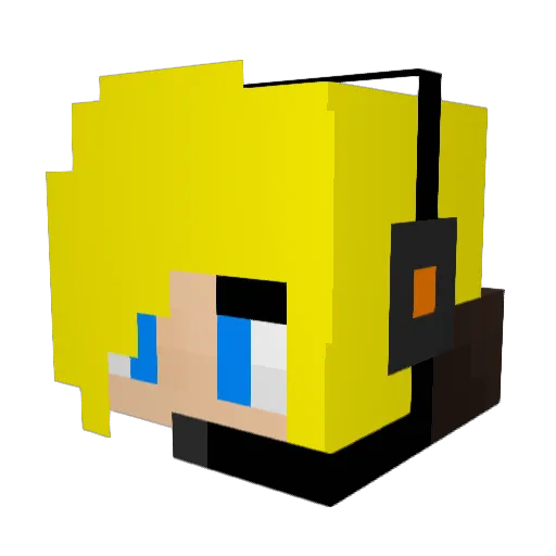 Germany94 Minecraft avatar head, 3D render