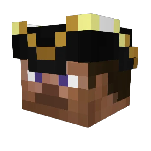 Germarko Minecraft avatar head, 3D render