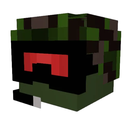 Germax26 Minecraft avatar head, 3D render