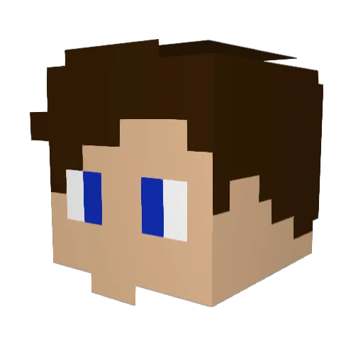 Germaxis23 Minecraft avatar head, 3D render