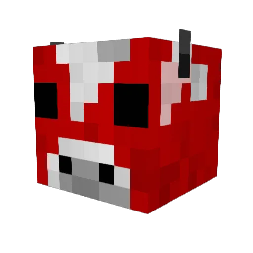 Germberry Minecraft avatar head, 3D render
