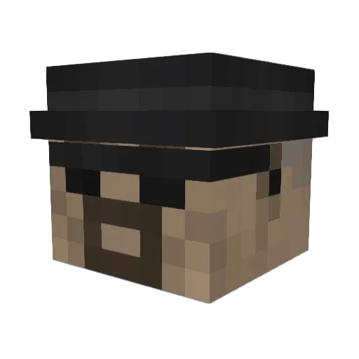 Germbread Minecraft avatar head, 3D render