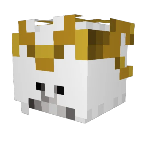 Germcny Minecraft avatar head, 3D render