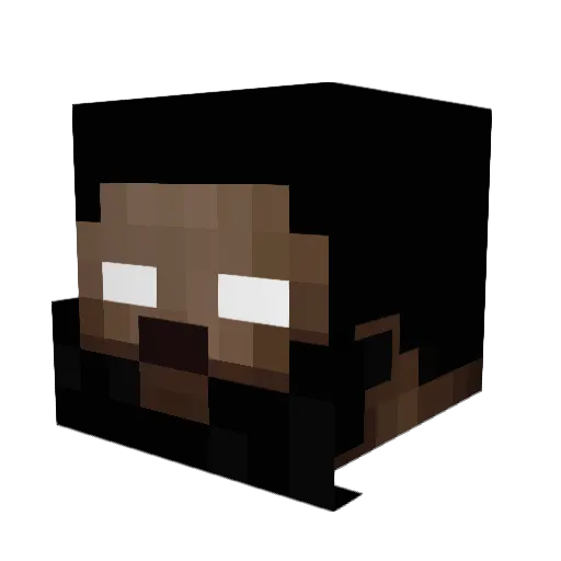 Germenlp Minecraft avatar head, 3D render