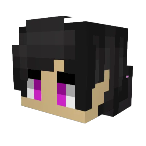 Germiles Minecraft avatar head, 3D render